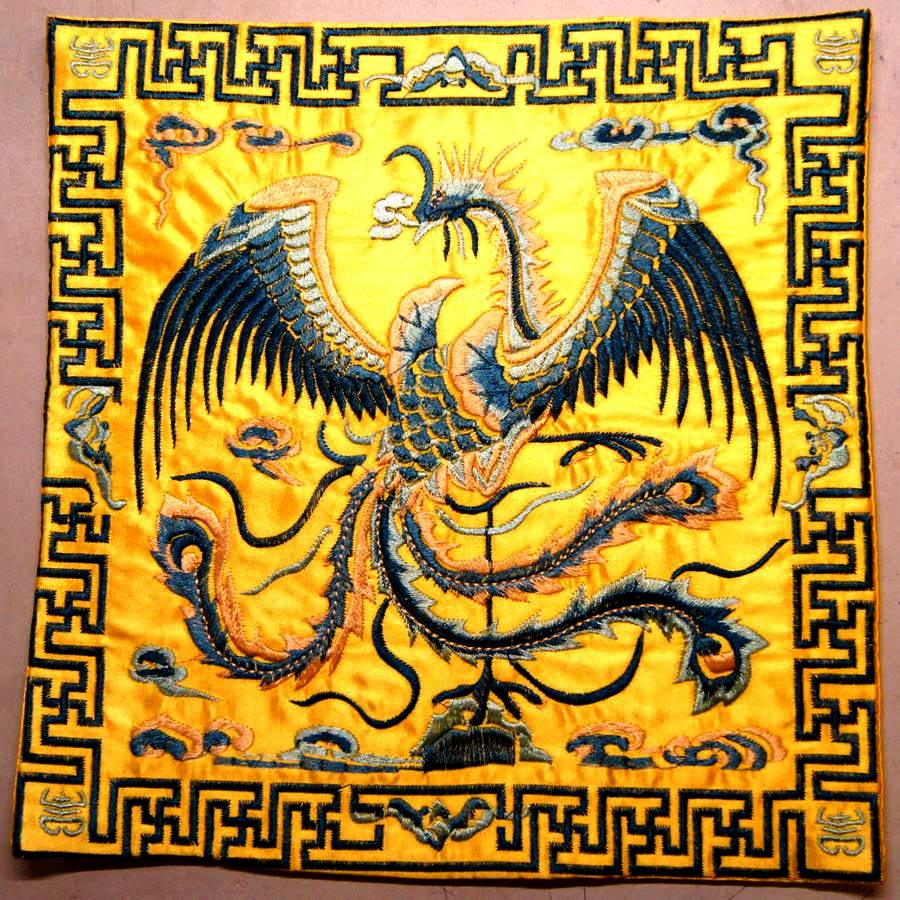 中華 刺繍 マット鳳凰 模様 新柄 色柄7