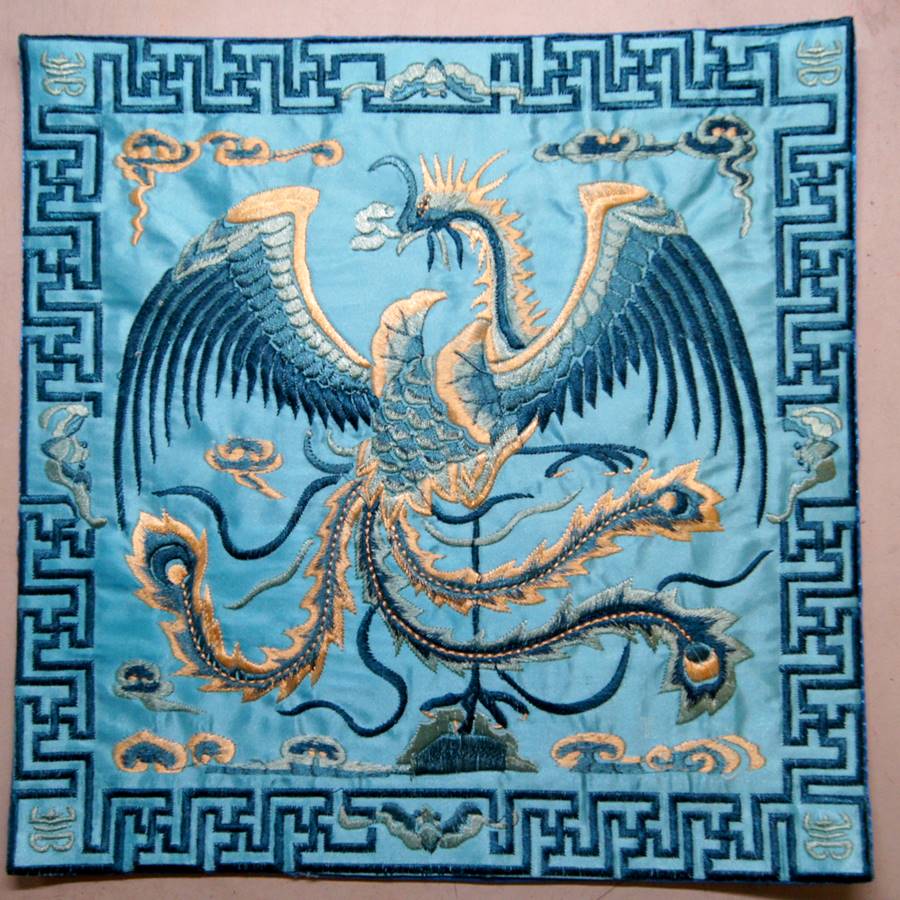 乐天商城 - 中華 刺繍 マット鳳凰 模様 新柄 色柄10