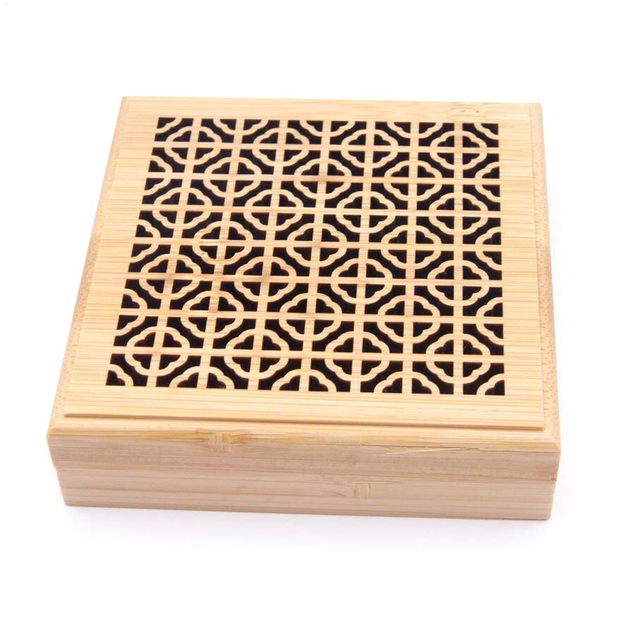 渦巻き香用 竹香炉 古代仏教装飾 円環金輪3