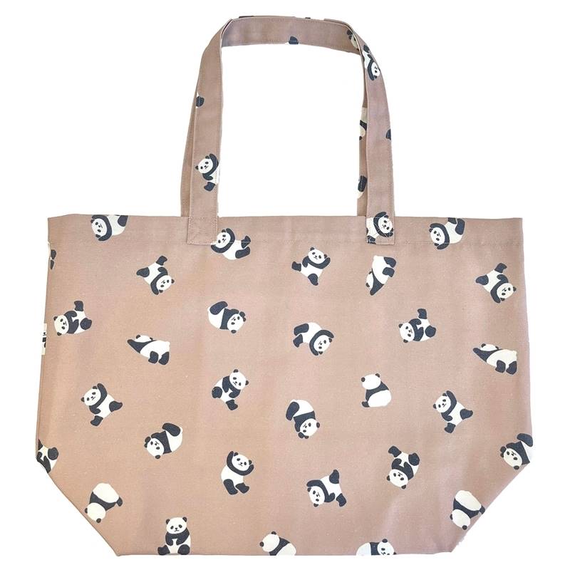 パンダ柄舟形トートバッグBG003...