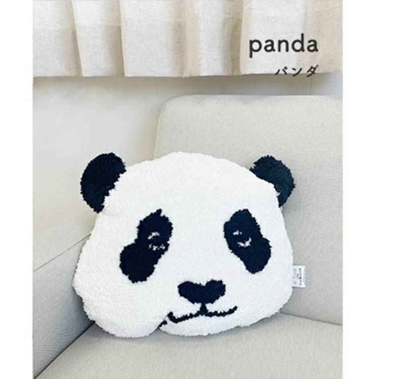 パンダ アニマル フェイス クッション 【CN-317-E】