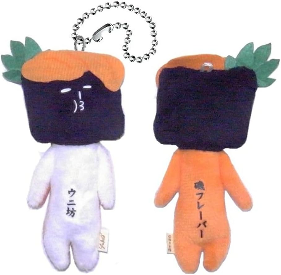樂天商城 - マスコット ゆきお ご当地ゆきお 寿司 ウニ坊 【磯フレーバー】ぬいぐるみマスコット ボールチェーン付き