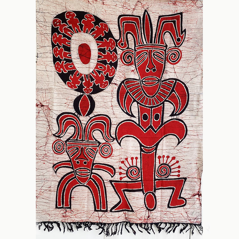 【中国工芸】ろうけつ染め 日神iw100514a31