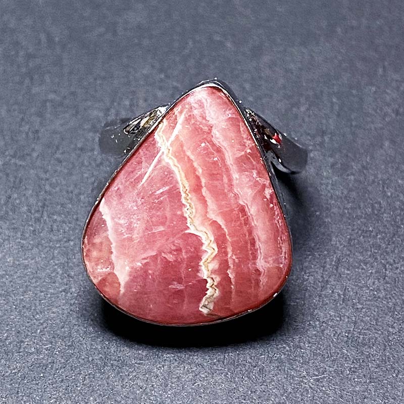 ロードクロサイトシルバーリング 指輪＃13ティアドロップiw251114a03k