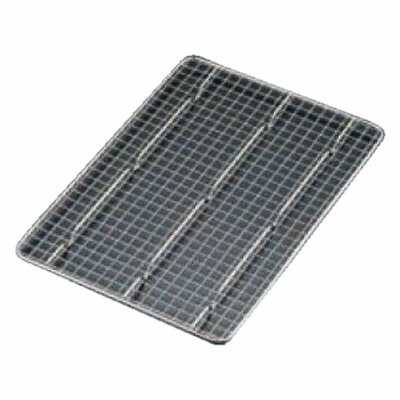 バット網 18-8 角バット網 クリンプ目 8枚取/業務用/新品/※総額15000円以上購入で送料無料