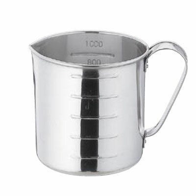 計量水マス 口付 200cc 18-8 クローバー/業務用/新品/小物送料対象商品