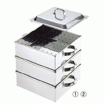 新品◇［TKG］業務用角蒸し器 2段 42cm SA21-0◇420✖️420 【公式通販】