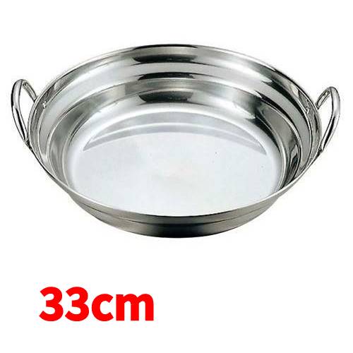 【店舗定番】寄せ鍋 33cm 18-0 モモ 桃印 業務用ステンレス鍋 /新品/小物送料対象商品