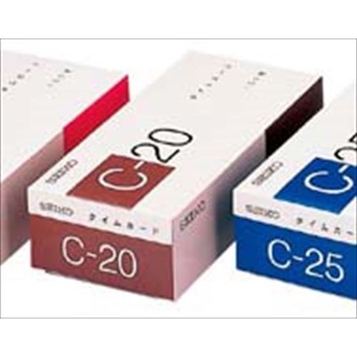 タイムカード セイコー タイムカード(100枚入)CA-C20 SEIKO CA-C20 幅86 奥行0.45 高さ184/業務用/新品/小物送料対象商品