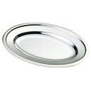 バンケットウェア IKD 18-8 ベビー 小判皿 模様入 10インチ 幅268 奥行180 1入/業務用/新品/小物送料対象商品/テンポス