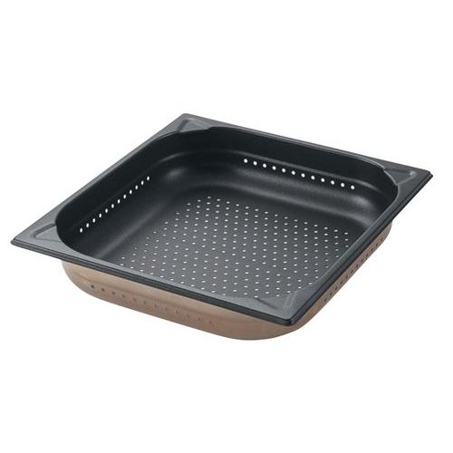 Rakuten - 【GNホテルパン】【ガストロノームパン】【プロシェフ 18-8 ノンスティックパン穴明 補強重なり防止付 2/3 20mm】 幅354×奥行325×高さ20(mm)/業務用/新品/小物送料対象商品
