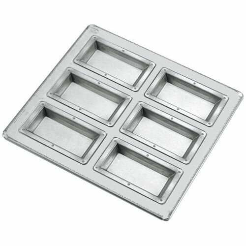 Cake Forms - シリコン加工 フィナンシェ型 天板（6ヶ取）フラット仕上げ/業務用/新品/小物送料対象商品