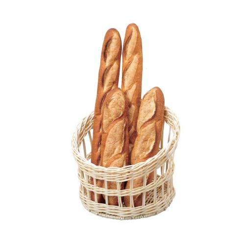 樹脂フランスパンスタンド 丸 白 小