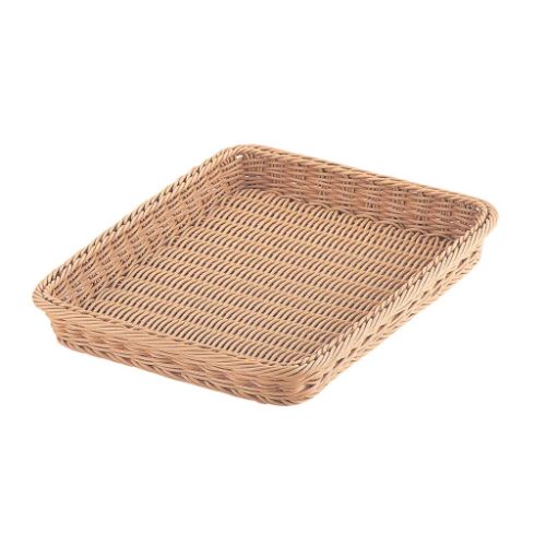 Instruments For Bread - PPラタン ベーカリーバスケット 40型 アイボリー BB-401-IV 幅400×奥行300×高さ55(mm)/業務用/新品/小物送料対象商品