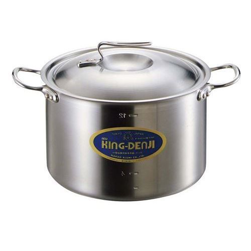 ニューキングデンジ 半寸胴鍋(目盛付)45cm 高さ290(mm)/業務用/新品/送料無料