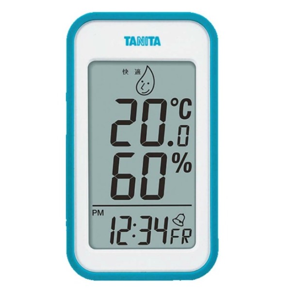 タニタ デジタル温湿度計 TT-559(BL)ブルー 幅75×奥行30×高さ132(mm)/プロ用/新品 /小物送料対象商品