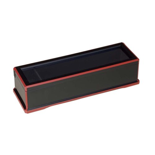 ABS 箸箱 黒渕朱(楊枝入付)24cm 幅305×奥行102×高さ70(mm)/業務用/新品/小物送料対象商品