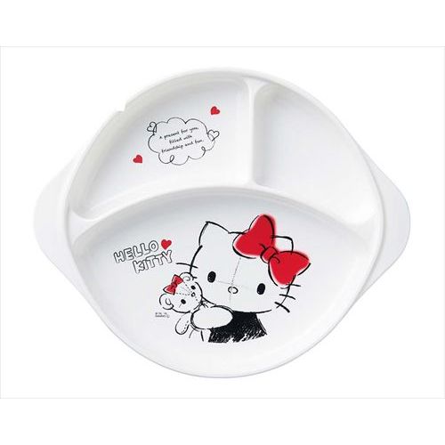【お子様食器 ハローキティ ランチ皿(足ゴム付)CB-36 106859】 幅236×奥行194×高さ32(mm)/業務用/新品/..