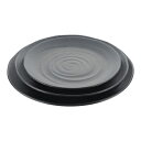 天目砂鉄 丸皿 9寸 高さ31(mm)/プロ用/新品 /小物送料対象商品(3)