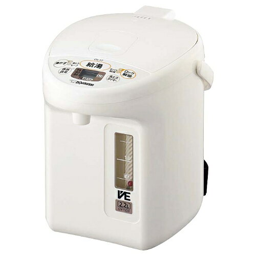 ■商品説明■商品名：象印 VE電気まほうびん 優湯生 CV-TE30メーカー品番：5489332お届け数：1外寸(mm)：幅:210mm×奥行:285mm×高さ:300mm重量：2.7kg材質：ポリプロピレン、ステンレス+フッ素消費電力：905W電源：単相200Vブランド発祥地：日本原産国材料や素材が作られた国：中国EBM販売単位1個・枚のサイズ：高さ300×幅210×奥行285EBM販売単位1個・枚の製品重量：2.7kg化粧箱サイズ：高さ345×幅270×奥行270化粧箱重量(g)：3200外装(外箱)サイズ：350×550×550外装(外箱)サイズ重量(g)：14000●電気で沸かしてまほうびんで保温するから省エネ「VE電気まほうびん」●905wの「スピード沸騰」●大きな文字と分かりやすい操作パネル●《用途に合わせて使い分けられる》「5段階保温設定」《98度・90度・80度・70度・まほうびん》●《お湯の残量がとっても見やすいワイドウインドウ&》「ピタッと赤玉水量計」【配送料について】【ご注意】画面上の色はブラウザやご使用のパソコンの設定により実物と異なる場合があります。
