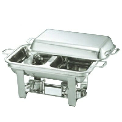 チェーフィング 【UK 18-8 B渕 スタッキング角チューフィングディッシュ ダブル 16吋】/業務用/新品/送..