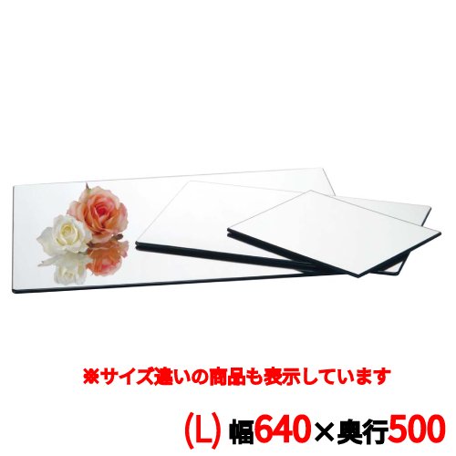 Square Plates - トレイ 【ブッフェステーション 長角ミラートレイ M6450(L)640×500】 M6450/ //業務用/新品/小物送料対象商品