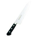 牛刀 正広作 ツバ付 モリブデン鋼 牛刀 27cm 長さ:407、背厚:2.4、刃渡:270/業務用/新品 /送料無料