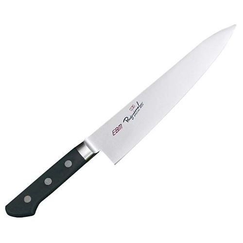 商品番号：3165600商品名：牛刀 33cm スペシャル・イノックス EBM 抗菌メーカー：EBMサイズ：全長467/332g/背厚2.2mm● さびに強く耐久性に優れたモリブデン鋼含有特殊ハガネを採用● ツバ付・手研ぎ本刃付けは、プロフェッショナルへのこだわり●抗菌…食中毒に関する細菌に効力を発揮します。●耐熱120℃… 食器洗浄機・温風殺菌・スチーム殺菌・煮沸消毒OK●耐薬品性…中性洗剤・漂白剤・アルコール消毒OK●耐久性… 耐磨耗性に優れ、痩せ太りのない素材ですから安心して長く使えます。■ 配送について ■【ご注意】画面上の色はブラウザやご使用のパソコンの設定により実物と異なる場合があります。JANコード：4548170035485よく検索されるキーワード包丁 庖丁 包丁 有名包丁 業務用包丁 プロ用 包丁プロ 包丁人気
