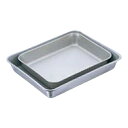 【お得なセット商品】【送料無料】IKD 18-8 抗菌 角バット フッ素樹脂加工 6枚取/業務用/新品