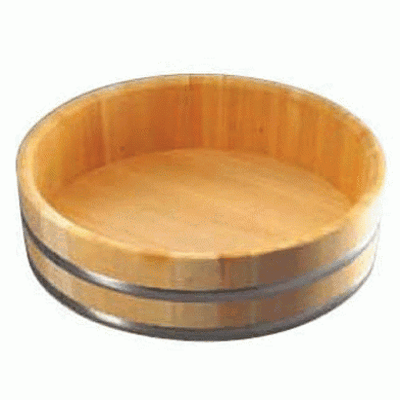 さわら 特上 飯台 ステンタガ底竹巻 72cm 6升 (業務用)(送料無料)