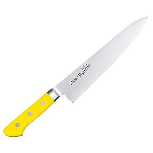 商品情報商品コード：aa1-3165430商品名：EBM 抗菌 スペシャル・イノックス 牛刀 27cm イエローメーカー：EBM寸法：長さ：403、厚さ：2.2お届け数(合計)：1重量：0.278kg商品コメント：●さびに強く耐久性に優れたモリブデン鋼含有特殊ハガネを採用●ツバ付・手研ぎ本刃付けは、プロフェッショナルへのこだわり。ハンドル●抗菌…食中毒に関する細菌に効力を発揮します。●耐熱120℃…食器洗浄器・温風殺菌・スチーム殺菌・煮沸消毒OK●耐薬品性…中性洗剤・漂白剤・アルコール消毒OK●耐久性…耐磨耗性に優れ、痩せ太りのない素材ですから安心して長く使えます。配送料について【ご注意】画面上の色はブラウザやご使用のパソコンの設定により実物と異なる場合があります。JANコード：4548170035430