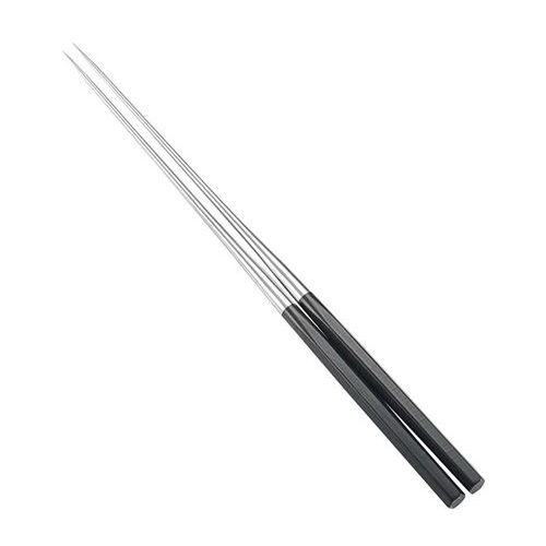 Cooking Chopsticks - 盛箸 本焼ステンレス黒合板六角柄盛箸 240mm 長さ:380/業務用/新品/小物送料対象商品