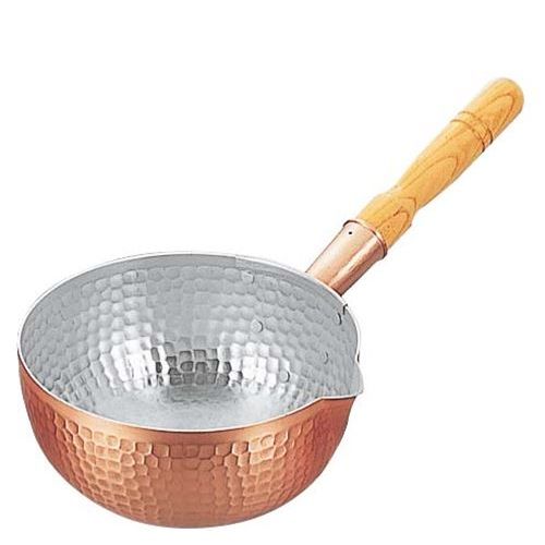 銅 打出 片口坊主鍋(内面錫引有)24cm/業務用/新品/送料無料