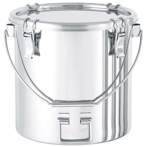 18-8下部折りたたみ取っ手付密閉容器(キャッチクリップ式)吊付CTBDF21cm/業務用/新品/送料無料