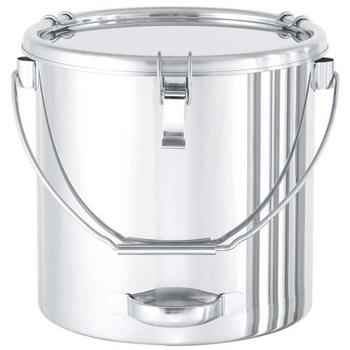 18-8 下部パイプ柄取っ手付密閉容器(キャッチクリップ式)吊付 CTBD27cm/業務用/新品/送料無料
