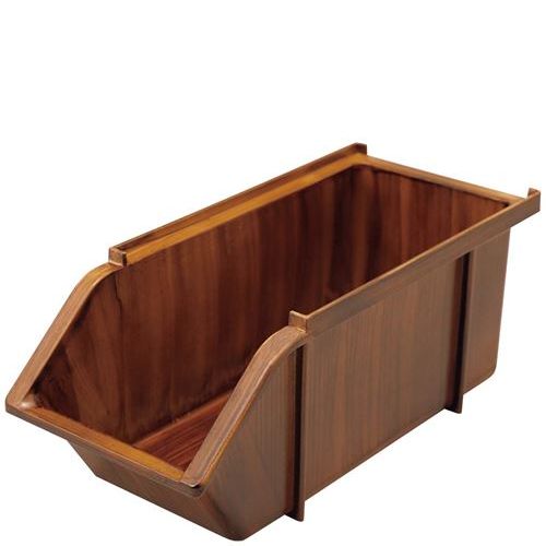 EBM スタッカブルオーガナイザーボックス マホガニー/業務用/新品/小物送料対象商品