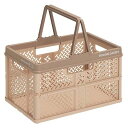プロフィックス 折りたたみバスケット ハンドル付 L ベージュ/業務用/新品/小物送料対象商品(3)