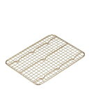 ステンレス 角バットアミ クリンプ目(金メッキ付)2枚取/業務用/新品/小物送料対象商品