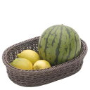 樹脂バスケット 小判 30号 91-008C こげ茶/業務用/新品/小物送料対象商品(3)