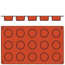 ガストロフレックス 丸平プチフール(1枚)2579.16(15ヶ取)/業務用/新品/小物送料対象商品