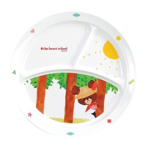 メラミン子供食器 くまのがっこう 丸ランチ皿 CM－65J/業務用/新品/小物送料対象商品