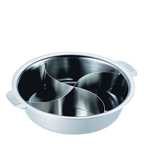 SW NBステンレス 電磁 ちり鍋 4仕切 29cm/業務用/新品/送料無料