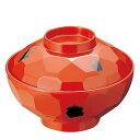 亀甲 汁椀 No.10B 根来 蓋 メラミン/業務用/新品/小物送料対象商品