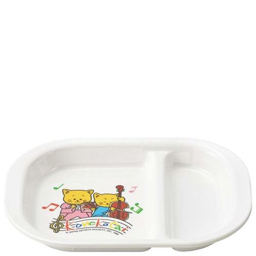 メラミン お子様食器 こねこたい 角ランチ皿 KO－10/業務用/新品/小物送料対象商品