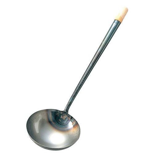 お玉 鉄 パイプ柄 中華オ玉 大(φ130) 柄長:340、直径:φ130/業務用//小物送料対象商品