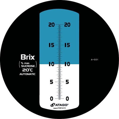 濃度計 【濃度計 20α 自動補正・防水機能付キ 手持チ屈折計】 MASTER 20α 幅33 奥行33 高さ204 【業務..