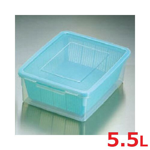 商品情報商品コード：aa1-7270220商品名：ザルコン 角型 グリーン 5.5L寸法：幅248奥行317高さ114お届け数(合計)：1内容積または内容量：5.5L材質・素材：ポリプロピレン●4個セットはこちら配送料について【ご注意】画面上の色はブラウザやご使用のパソコンの設定により実物と異なる場合があります。JANコード：4904776053450