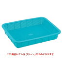 カゴ セキスイ 角カゴ 浅型 K543 小 ライトグリーン PP K543 幅300 奥行225 高さ55 /業務用/新品/小物送料対象商品 /テンポス