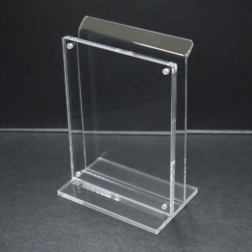商业用品服务 - アクリル POPホルダー付メニュースタンド 縦 746397 98×65×H145/業務用/新品/小物送料対象商品