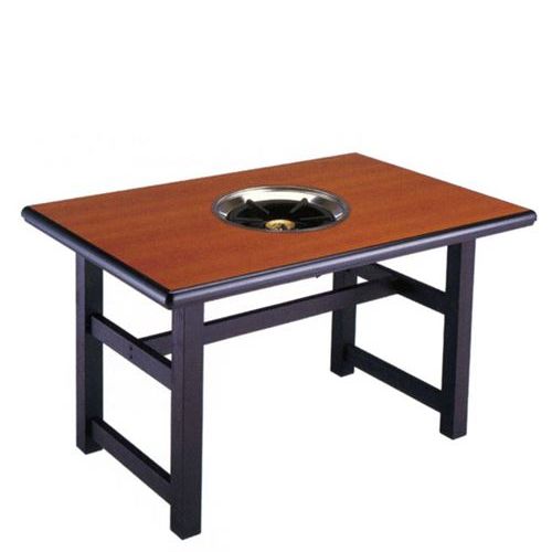 鍋物テーブル SCC－128LB(1287)22S ブラウン LP/業務用/新品/送料無料